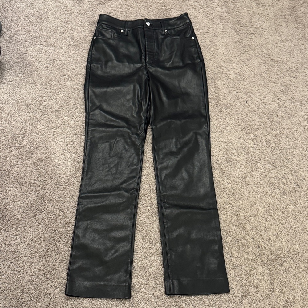 Express Black Faux Leather Pants